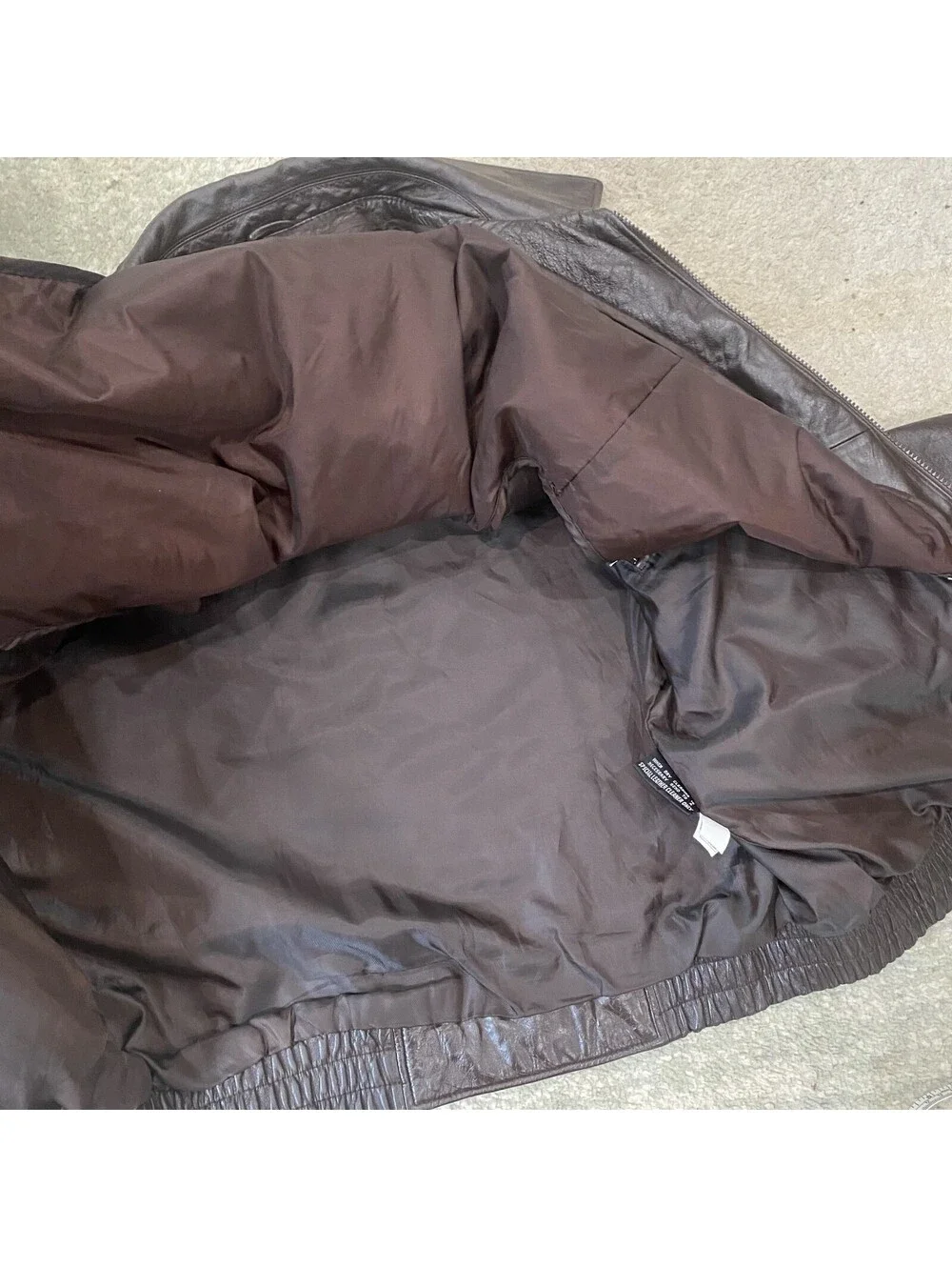 Wilsons Leather Bomber Jacket Size L Removable Vest 3M Thermal Thinsulate Brown